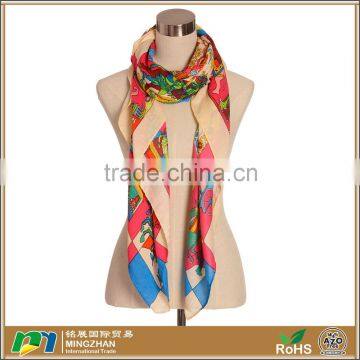 2016 New Design Women Artistic Print Jacquard 100% Scarf Acrylic Sale