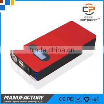 Factrory price 9000mAh Lithium car battery multi-function jump stater CE RoHS approved