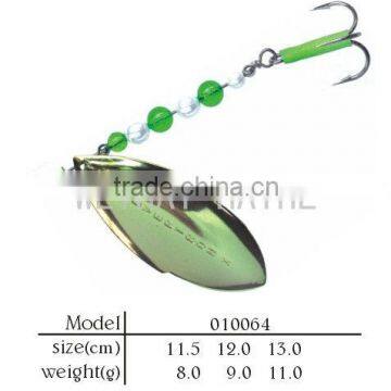 Spinner bait metal lure