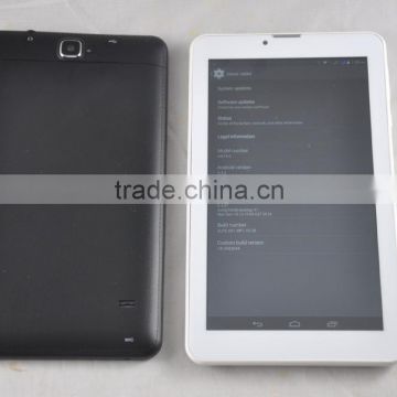 7 inch 3G tablet pc mtk8382 quad core 1024x600IPS 1.3ghz 1+8G 0.3+2.0 camera with GPS/bluetooth/FM