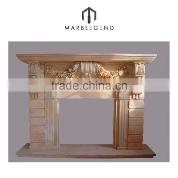 Superior modern design master room marble fireplace