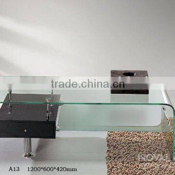 Curved Tempered Glass Table