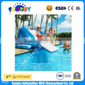 2016 china supplier children game inflatable pool water castle slide game