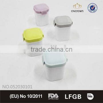 Microwave plastic mug with lid