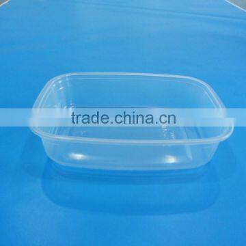 Rectangular Microwave Disposable Plastic Food Container 360ml