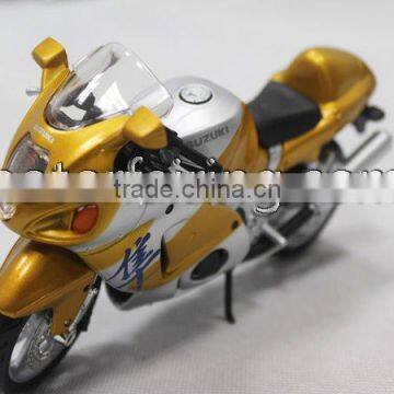 Suzuki gsxr1000 yellow Motorcycle model for home decoration