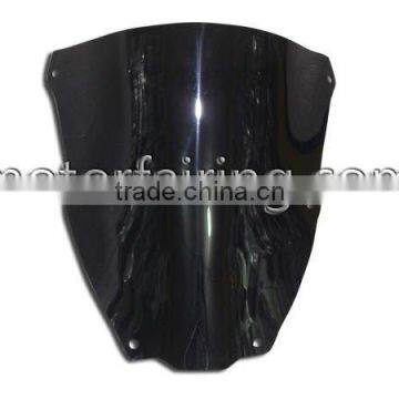 For Kawasaki ZX-6R 00-02 Plastic black Motorcycle Windshield Windscreen