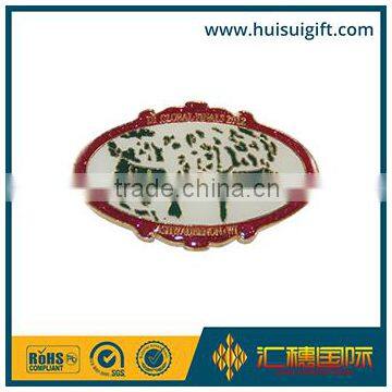 wholesale promotional fashionable metal glitter ice hocky icon badge pin
