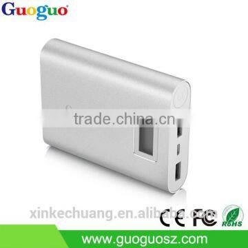 Guoguo fatory price high capacity LCD display 5V power bank portable 17600mah for iphone7