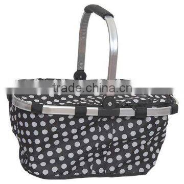 Plain folding shopping basket