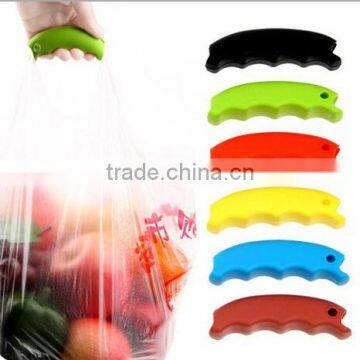 2016 Multipurpose candy colors Silicon Shopping Bag Carrier Grocery Holder Handle