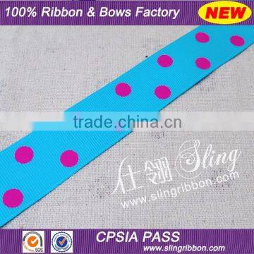 2015 Wholesale 25mm Polka Dot Ribbon