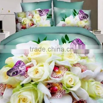 2015 hot sale 3d bedding set polyester / cotton for sale -factory directly