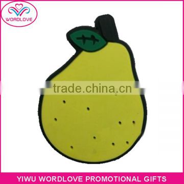 Soft 3D Rubber Fruit Shaped Tourist Souvenir Fridge Magnets