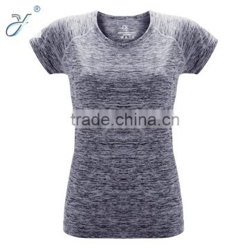 OEM Women's Plain Color GYM Fitness Wear Yoga T Shirts