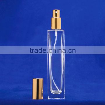 Perfume glass bottle with sprayer for cosmetic packaging