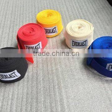 Width 5cm Length 3M 100% Cotton Bandage Strap Boxing Gloves Sanda Muaythai Bandage MMA photo-2