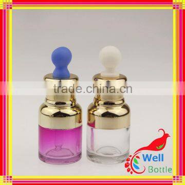 Aluminum Cover Oblique Shoulder Essential Oil Dropper Cap Glass Bottles Wholesale China Manufacturer GSB-0019R photo-3