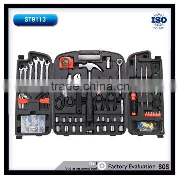 168pcs essential household toolkits fasterner assortment with box 3m tape lever