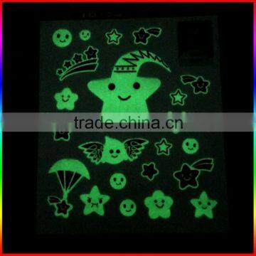 star and moon luminous sticker