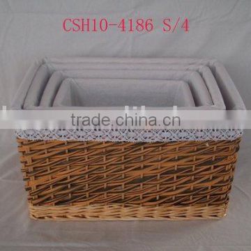 Willow storage basket