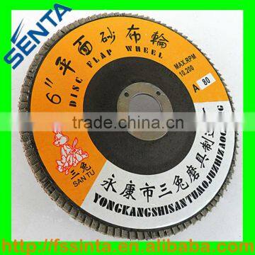 T27 6" 150x22mm Abrasive Cloth Flap Discs