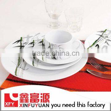 2016 Best selling and popular elegance fine porcelain dinner set