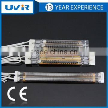 UVIR ceramic electric ir paint drying sauna physiotherapy medium filament panel 800w parts carbon infrared heater lamp