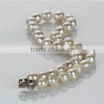 10-12mm AA White Edison Round Wedding Freshwater Pearl Set, Fashion Necklaces Pearl Set photo-2