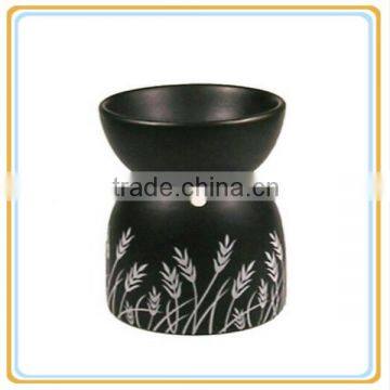 black matte ceramic oil burner