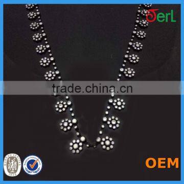 Factory Wholesale 10 Yards Plastic Base Plastic Rhinestone Trim photo-2