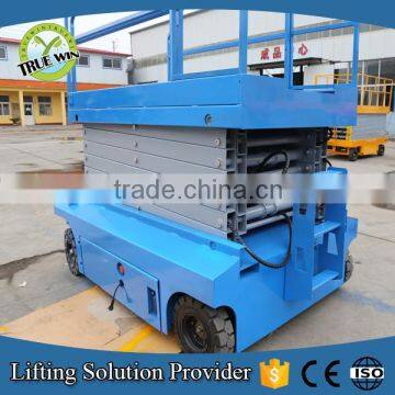 Self propelled outdoor scissor jack lift platform