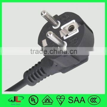 VDE approval 3 pin extension power plug 16A schuko power cord plug