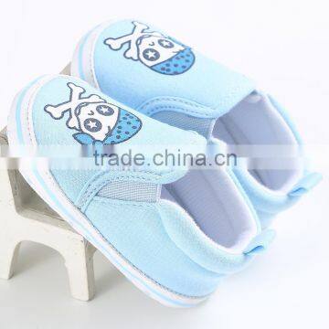 Wholesale Baby Shoes Brand New Boys and Girls Bule and Red Skull Infant Baby Shoe