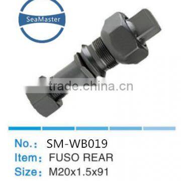 High Strenth Alloy Wheel Bolt With Nut M20*1.5*91 for Trucks and Autos photo-1