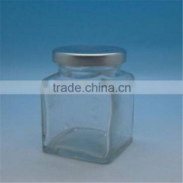 Hot Selling Products 50ml/100ml/200ml/280ml/380ml/500ml/700ml Sealed Quadrilateral Glass Jam Jar With Colorful Screw Cap photo-3