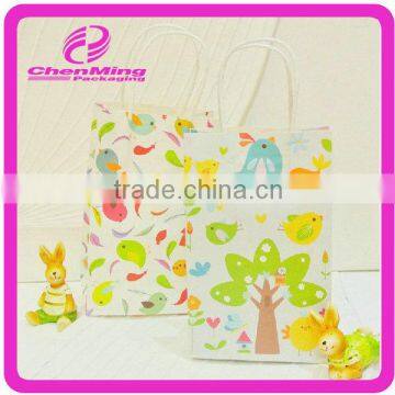 Yiwu wholesale handle gift paper bag a4 size