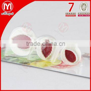 High Quality Leaf Shape Plastic Cookie Cutter Set/Cookie Stamp photo-2