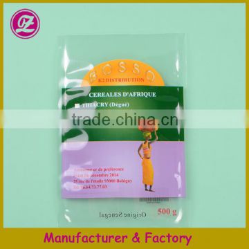 customized printed disposable plastic bags for food packaging