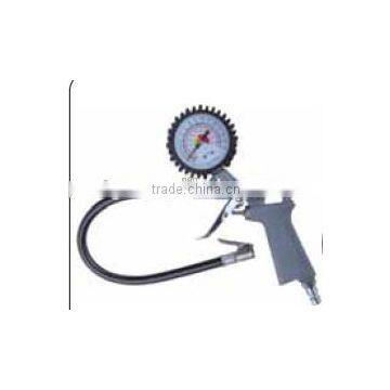 tire infator with tire chuck and tire gaue