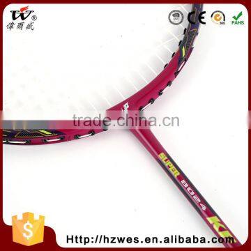 Can Be Customized Super Durability PU Full Carbon Team Sport Portable Badminton Graphite Fiber Racket photo-3