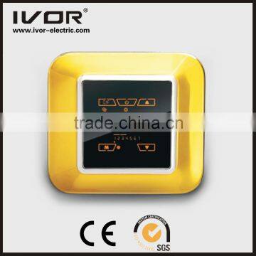 2016 New Design IVOR Metal Panel Touch Screen Underfloor Heating Luxcry Switch