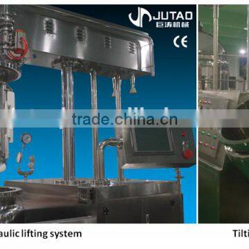 150-3000L Stainless Steel Hydraulic Lifting Vacuum Mixer Homogenizer photo-4