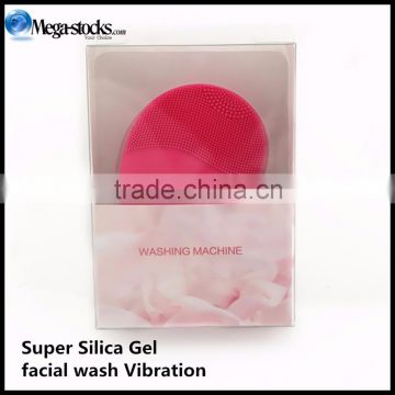 Silica gel face cleaning machine USB Rechargable vibration wash brusher