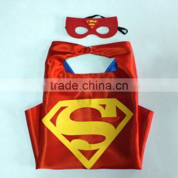 Superhero Dress Up Costumes Satin Capes with Felt Masks