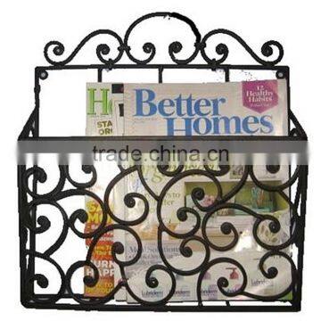 Wall Mounted Hanging Metal Storage Magazine Rack