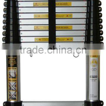 3.8m single straight aluminium telescopic ladder