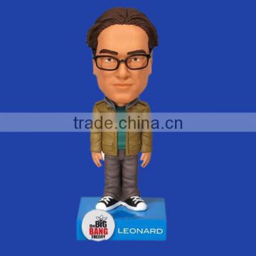 Gift Item Custom Resin Hot Big Bang Leonard Bobble Head