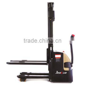 One Mast Double Lifting Electric Stacker Forklift photo-3