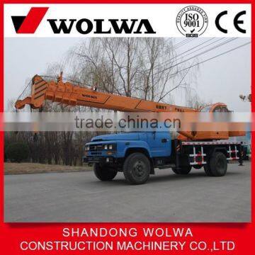 small 12 ton u jib boom pointed truck crane